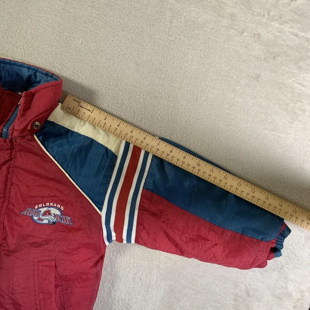 Colorado Avalanche Jacket Youth Small Reversible Red‎ Blue NHL Hockey Pro Tuff